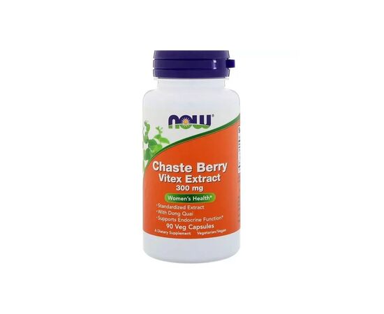 Вітамінно-мінеральний комплекс Now Foods Екстракт Вітексу з Дудником, Chaste Berry Extract with Dong Quai, 300мг, (NOW-04773)