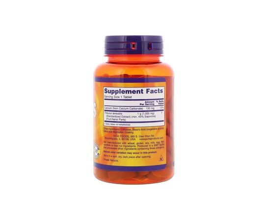 Витаминно-минеральный комплекс Now Foods Трибулус, Tribulus, 1000 мг, 90 таблеток (NOW-02171), изображение 2 Витаминно-минеральный комплекс Now Foods Трибулус, Tribulus, 1000 мг, 90 таблеток (NOW-02171), изображение 2