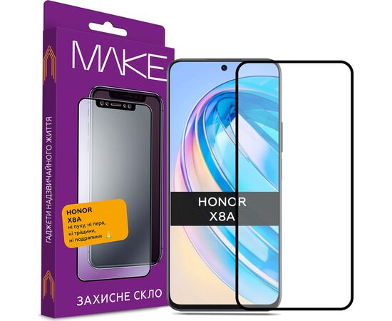 Стекло защитное MAKE Honor X8A (MGF-HX8A)