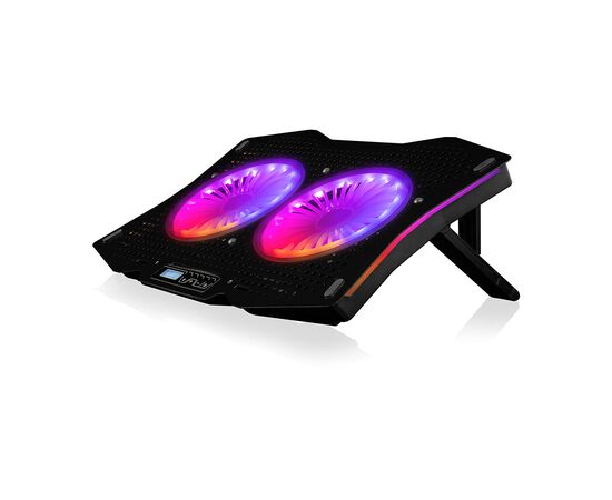 Подставка для ноутбука Modecom SILENT FAN MC-CF18 RGB (PL-MC-CF-18-RGB), изображение 2 Подставка для ноутбука Modecom SILENT FAN MC-CF18 RGB (PL-MC-CF-18-RGB), изображение 2