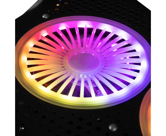 Подставка для ноутбука Modecom SILENT FAN MC-CF18 RGB (PL-MC-CF-18-RGB), изображение 5 Подставка для ноутбука Modecom SILENT FAN MC-CF18 RGB (PL-MC-CF-18-RGB), изображение 5