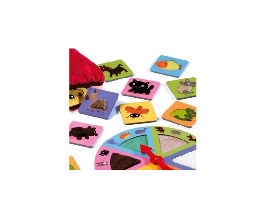 Настольная игра Djeco Тактильное лото. Животные (Tactilo loto Animals) (DJ08129), изображение 3