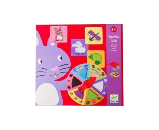 Настольная игра Djeco Тактильное лото. Животные (Tactilo loto Animals) (DJ08129)