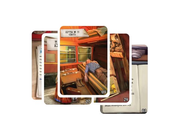 Настольная игра Geekach Games Шерлок. Убийство в поезде (Murder on the Sind Mail) украинский (GKCH116S42), изображение 4 Настольная игра Geekach Games Шерлок. Убийство в поезде (Murder on the Sind Mail) украинский (GKCH116S42), изображение 4