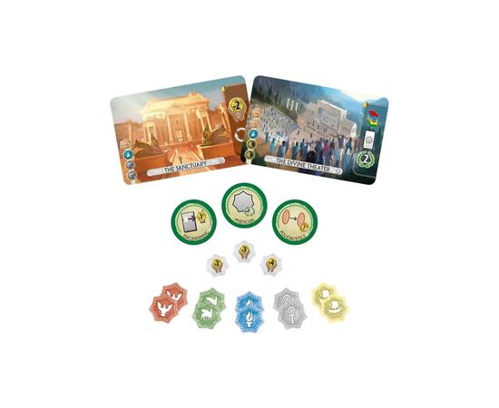 Настольная игра Ігромаг 7 Чудес: Дуэль. Пантеон (7 Wonders Duel: Pantheon) украинский (ВР_7ДП), изображение 3 Настольная игра Ігромаг 7 Чудес: Дуэль. Пантеон (7 Wonders Duel: Pantheon) украинский (ВР_7ДП), изображение 3