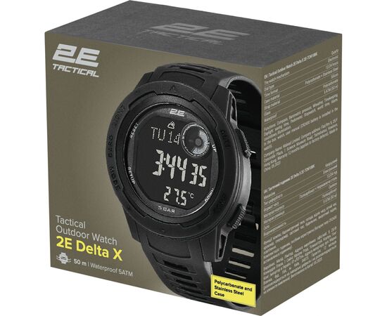 Смарт-часы 2E Delta X Black з компасом та крокоміром (2E-TCW10BK), изображение 7 Смарт-часы 2E Delta X Black з компасом та крокоміром (2E-TCW10BK), изображение 7