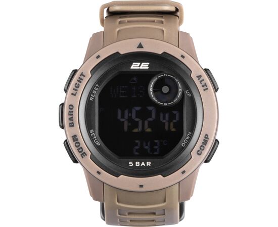 Смарт-часы 2E Delta X Brown з компасом та крокоміром (2E-TCW10BWN), изображение 2 Смарт-часы 2E Delta X Brown з компасом та крокоміром (2E-TCW10BWN), изображение 2