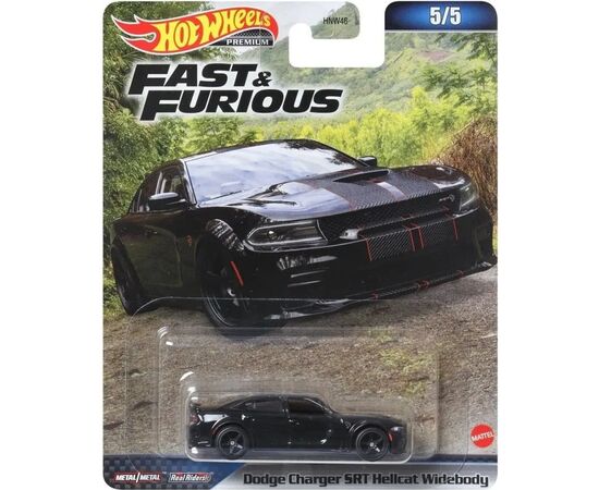 Машина Hot Wheels Коллекционная модель Dodge Charger SRT Hellcat Widebody серии Форсаж (HNW46/HNW50), изображение 5 Машина Hot Wheels Коллекционная модель Dodge Charger SRT Hellcat Widebody серии Форсаж (HNW46/HNW50), изображение 5