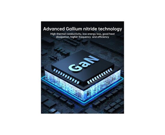 Блок питания к ноутбуку Choetech 140W GaN PD, QC/3.0, PPS, 2*Type-C, 2*USB-A (PD6005-EU-B), изображение 5 Блок питания к ноутбуку Choetech 140W GaN PD, QC/3.0, PPS, 2*Type-C, 2*USB-A (PD6005-EU-B), изображение 5