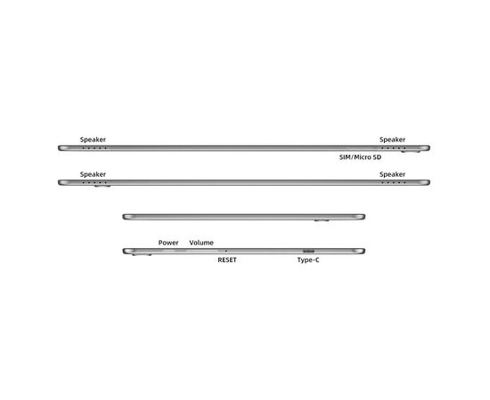 Планшет Teclast T50 11.0 FHD 8/256GB LTE Gray (6940709685358), изображение 7 Планшет Teclast T50 11.0 FHD 8/256GB LTE Gray (6940709685358), изображение 7