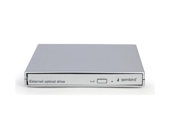 Оптический привод DVD-RW Gembird DVD-USB-02-SV, изображение 3 Оптический привод DVD-RW Gembird DVD-USB-02-SV, изображение 3