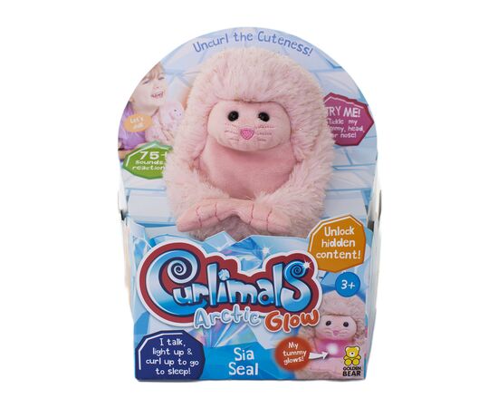 Интерактивная игрушка Curlimals серии Arctic Glow - Морской котик Сиа (3726), изображение 9 Интерактивная игрушка Curlimals серии Arctic Glow - Морской котик Сиа (3726), изображение 9