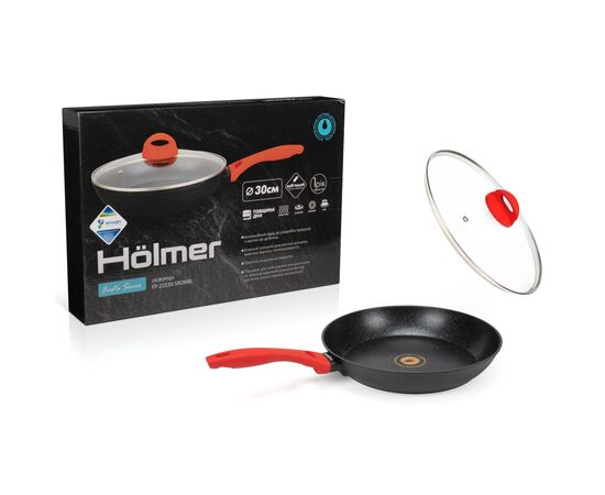 Сковорода Hölmer Fiesta кована з кришкою 30 см (FP-22330-SROMBL Fiesta), изображение 10 Сковорода Hölmer Fiesta кована з кришкою 30 см (FP-22330-SROMBL Fiesta), изображение 10