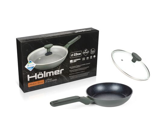 Сковорода Hölmer Modern кована з кришкою 22 см (FP-22722-SGMGL Modern), изображение 10 Сковорода Hölmer Modern кована з кришкою 22 см (FP-22722-SGMGL Modern), изображение 10
