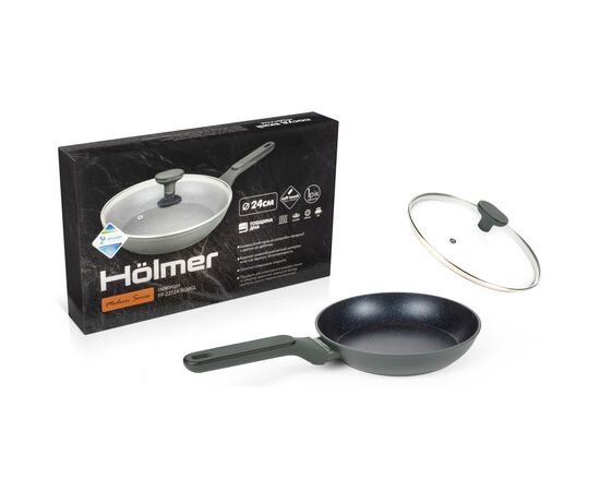 Сковорода Hölmer Modern кована з кришкою 24 см (FP-22724-SGMGL Modern), изображение 10 Сковорода Hölmer Modern кована з кришкою 24 см (FP-22724-SGMGL Modern), изображение 10