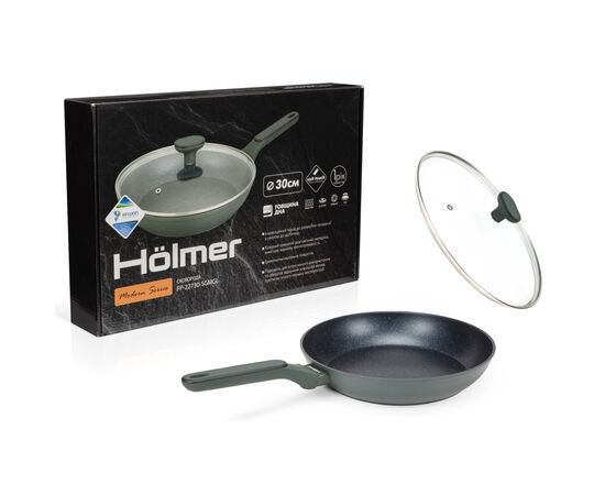 Сковорода Hölmer Modern кована з кришкою 30 см (FP-22730-SGMGL Modern), зображення 9