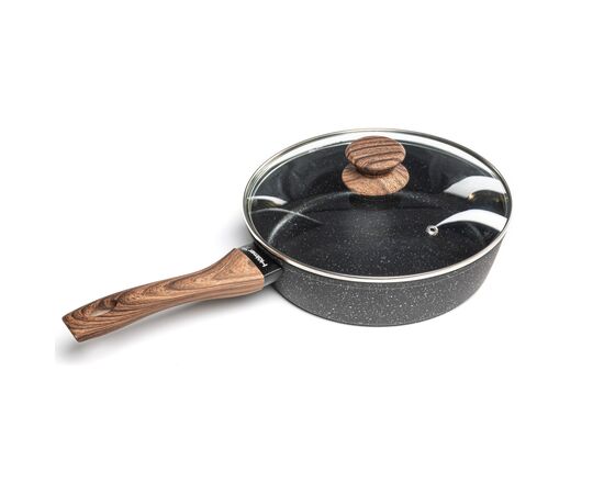 Сотейник Hölmer Natural кований з кришкою 24 см (DF-42824-FAMWL Natural), изображение 2 Сотейник Hölmer Natural кований з кришкою 24 см (DF-42824-FAMWL Natural), изображение 2