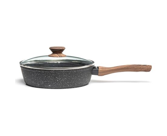 Сотейник Hölmer Natural кований з кришкою 24 см (DF-42824-FAMWL Natural)