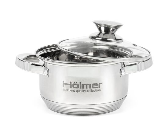 Кастрюля Hölmer з кришкою 2 л (CR-12520-SS), изображение 2 Кастрюля Hölmer з кришкою 2 л (CR-12520-SS), изображение 2