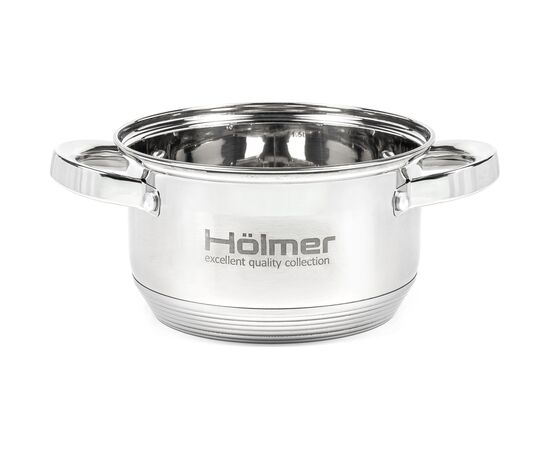 Кастрюля Hölmer з кришкою 2 л (CR-12520-SS), изображение 3 Кастрюля Hölmer з кришкою 2 л (CR-12520-SS), изображение 3