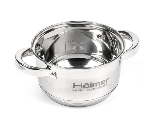 Кастрюля Hölmer з кришкою 2 л (CR-12520-SS), изображение 4 Кастрюля Hölmer з кришкою 2 л (CR-12520-SS), изображение 4