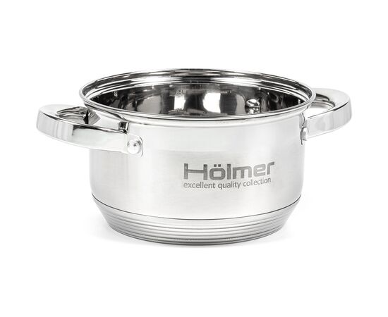 Кастрюля Hölmer з кришкою 2 л (CR-12520-SS), изображение 5 Кастрюля Hölmer з кришкою 2 л (CR-12520-SS), изображение 5