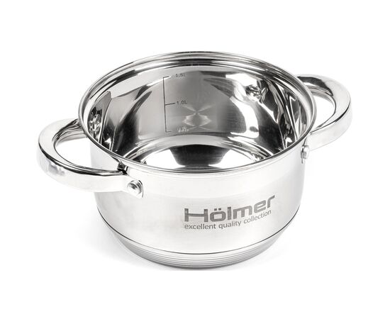 Кастрюля Hölmer з кришкою 2 л (CR-12520-SS), изображение 6 Кастрюля Hölmer з кришкою 2 л (CR-12520-SS), изображение 6