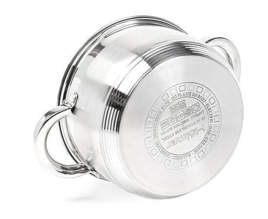 Кастрюля Hölmer з кришкою 2,7 л (CR-12527-SS), изображение 6 Кастрюля Hölmer з кришкою 2,7 л (CR-12527-SS), изображение 6