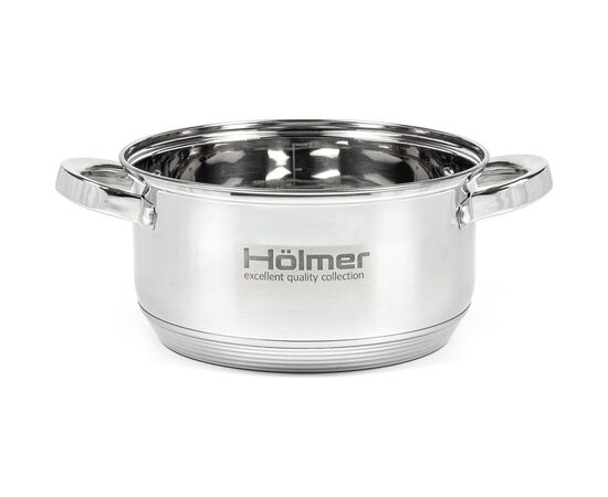 Кастрюля Hölmer з кришкою 3,8 л (CR-12538-SS), изображение 3 Кастрюля Hölmer з кришкою 3,8 л (CR-12538-SS), изображение 3