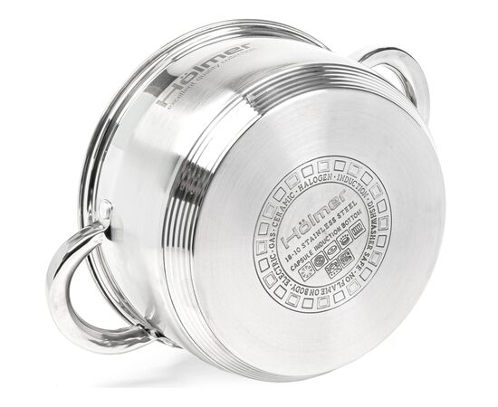Кастрюля Hölmer з кришкою 3,8 л (CR-12538-SS), изображение 6 Кастрюля Hölmer з кришкою 3,8 л (CR-12538-SS), изображение 6