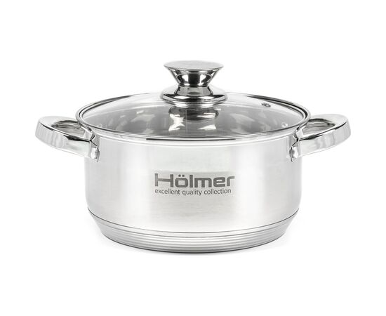 Кастрюля Hölmer з кришкою 3,8 л (CR-12538-SS)
