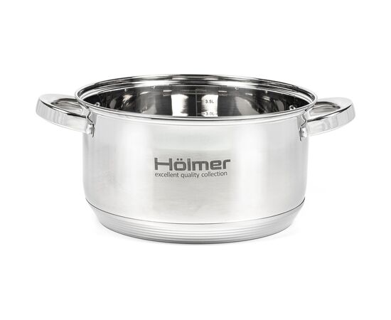 Кастрюля Hölmer з кришкою 5 л (CR-12550-SS), изображение 3 Кастрюля Hölmer з кришкою 5 л (CR-12550-SS), изображение 3