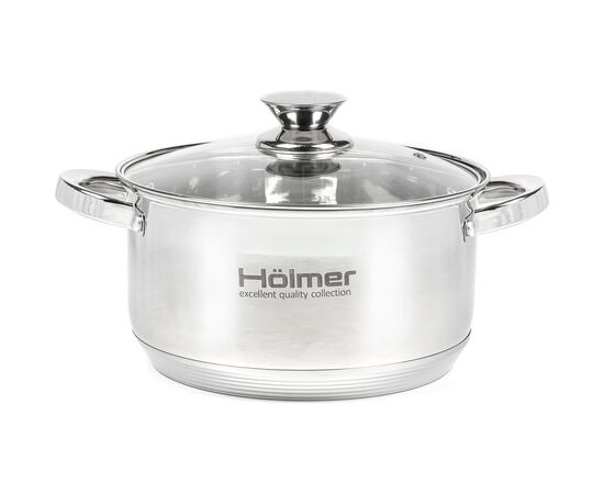 Кастрюля Hölmer з кришкою 5 л (CR-12550-SS)