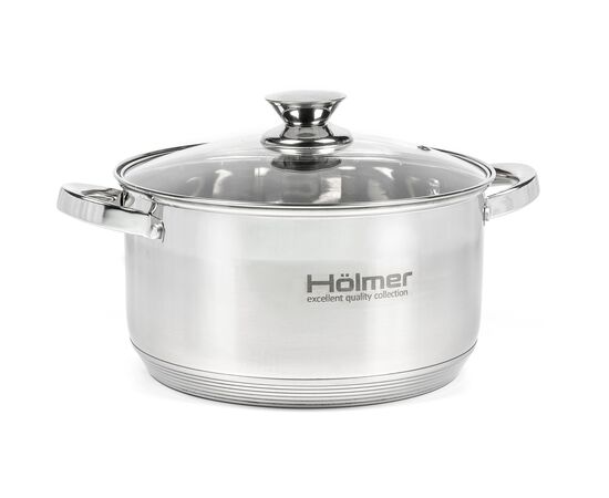 Кастрюля Hölmer з кришкою 6 л (CR-12560-SS), изображение 4 Кастрюля Hölmer з кришкою 6 л (CR-12560-SS), изображение 4