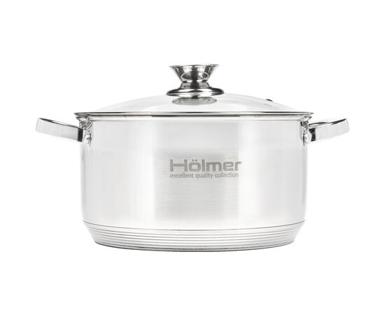 Кастрюля Hölmer з кришкою 6 л (CR-12560-SS), изображение 5 Кастрюля Hölmer з кришкою 6 л (CR-12560-SS), изображение 5