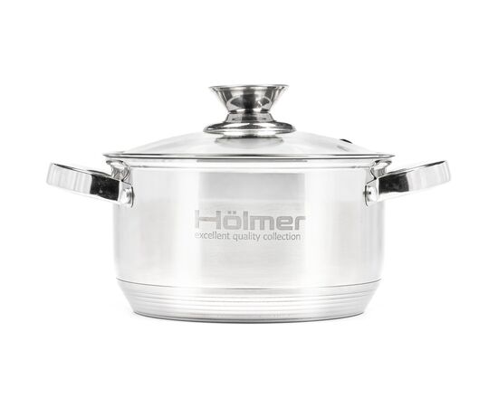 Кастрюля Hölmer з кришкою 6 л (CR-12560-SS)
