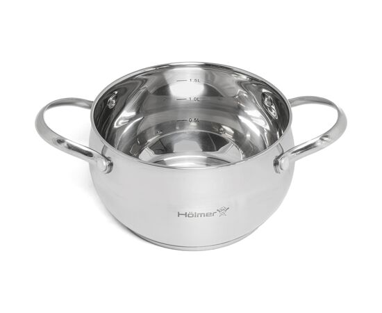 Кастрюля Hölmer Fantastic з кришкою 2 л (CR-15520-SS Fantastic), изображение 2 Кастрюля Hölmer Fantastic з кришкою 2 л (CR-15520-SS Fantastic), изображение 2