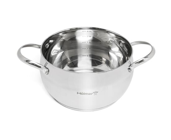 Кастрюля Hölmer Fantastic з кришкою 2,9 л (CR-15529-SS Fantastic), изображение 2 Кастрюля Hölmer Fantastic з кришкою 2,9 л (CR-15529-SS Fantastic), изображение 2