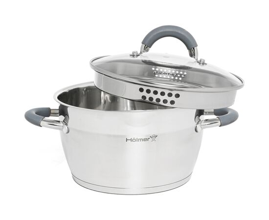 Кастрюля Hölmer Chef Assistant з кришкою 3,6 л (CR-16536-SSGD Chef Assistant), изображение 2 Кастрюля Hölmer Chef Assistant з кришкою 3,6 л (CR-16536-SSGD Chef Assistant), изображение 2