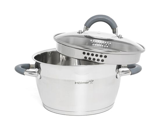 Кастрюля Hölmer Chef Assistant з кришкою 4,7 л (CR-16547-SSGD Chef Assistant), изображение 2 Кастрюля Hölmer Chef Assistant з кришкою 4,7 л (CR-16547-SSGD Chef Assistant), изображение 2