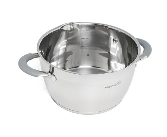 Кастрюля Hölmer Chef Assistant з кришкою 4,7 л (CR-16547-SSGD Chef Assistant), изображение 3 Кастрюля Hölmer Chef Assistant з кришкою 4,7 л (CR-16547-SSGD Chef Assistant), изображение 3