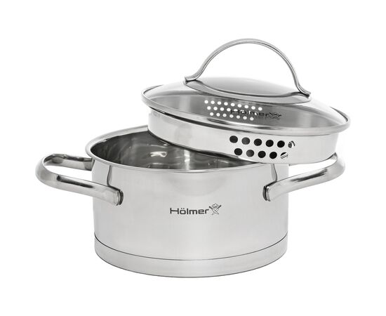 Кастрюля Hölmer Aurora з кришкою 1,5 л (CR-17515-SSD Aurora), изображение 2 Кастрюля Hölmer Aurora з кришкою 1,5 л (CR-17515-SSD Aurora), изображение 2