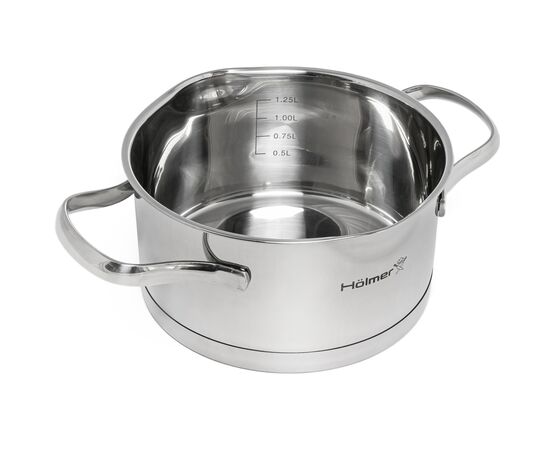 Кастрюля Hölmer Aurora з кришкою 1,5 л (CR-17515-SSD Aurora), изображение 3 Кастрюля Hölmer Aurora з кришкою 1,5 л (CR-17515-SSD Aurora), изображение 3