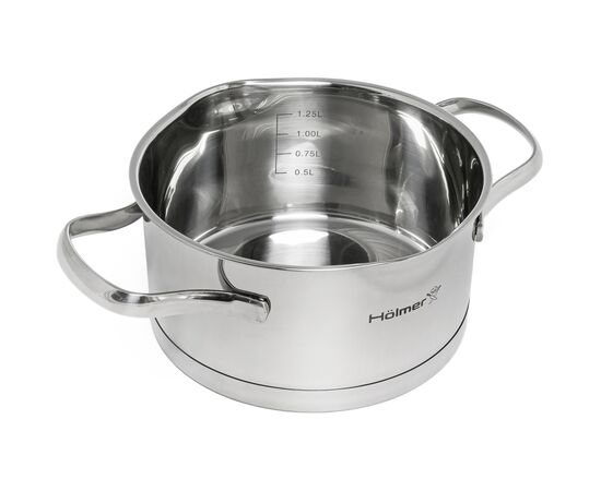 Кастрюля Hölmer Aurora з кришкою 1,5 л (CR-17515-SSD Aurora), изображение 5 Кастрюля Hölmer Aurora з кришкою 1,5 л (CR-17515-SSD Aurora), изображение 5