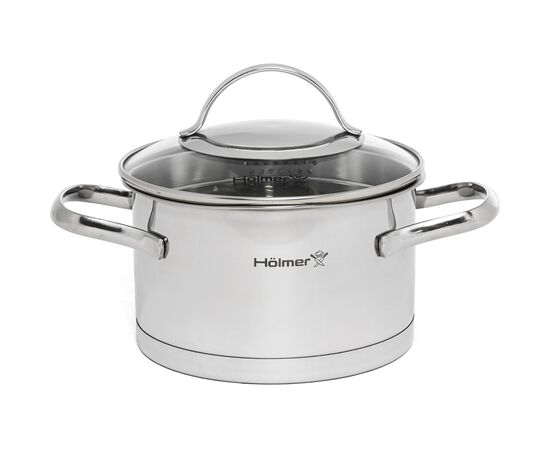 Кастрюля Hölmer Aurora з кришкою 1,9 л (CR-17519-SSD Aurora), изображение 2 Кастрюля Hölmer Aurora з кришкою 1,9 л (CR-17519-SSD Aurora), изображение 2