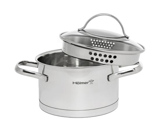 Кастрюля Hölmer Aurora з кришкою 1,9 л (CR-17519-SSD Aurora), изображение 3 Кастрюля Hölmer Aurora з кришкою 1,9 л (CR-17519-SSD Aurora), изображение 3