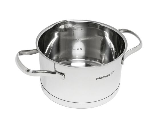 Кастрюля Hölmer Aurora з кришкою 1,9 л (CR-17519-SSD Aurora), изображение 5 Кастрюля Hölmer Aurora з кришкою 1,9 л (CR-17519-SSD Aurora), изображение 5