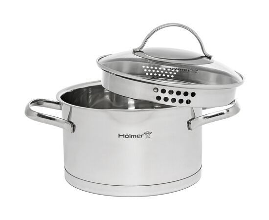 Кастрюля Hölmer Aurora з кришкою 2,6 л (CR-17526-SSD Aurora), изображение 2 Кастрюля Hölmer Aurora з кришкою 2,6 л (CR-17526-SSD Aurora), изображение 2