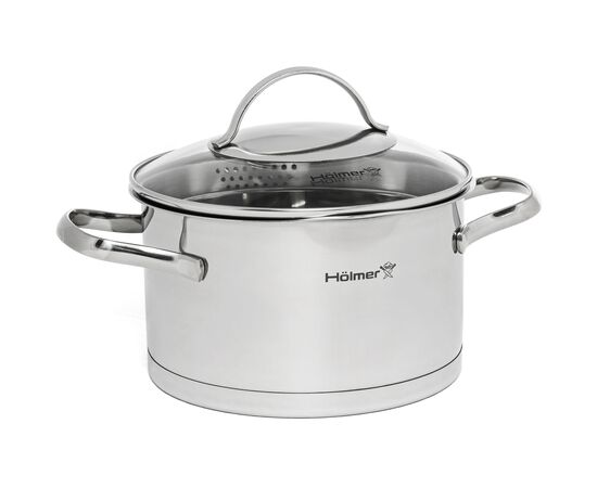 Кастрюля Hölmer Aurora з кришкою 2,6 л (CR-17526-SSD Aurora), изображение 3 Кастрюля Hölmer Aurora з кришкою 2,6 л (CR-17526-SSD Aurora), изображение 3