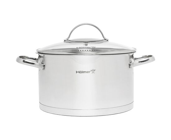 Кастрюля Hölmer Aurora з кришкою 4,8 л (CR-17548-SSD Aurora), изображение 2 Кастрюля Hölmer Aurora з кришкою 4,8 л (CR-17548-SSD Aurora), изображение 2